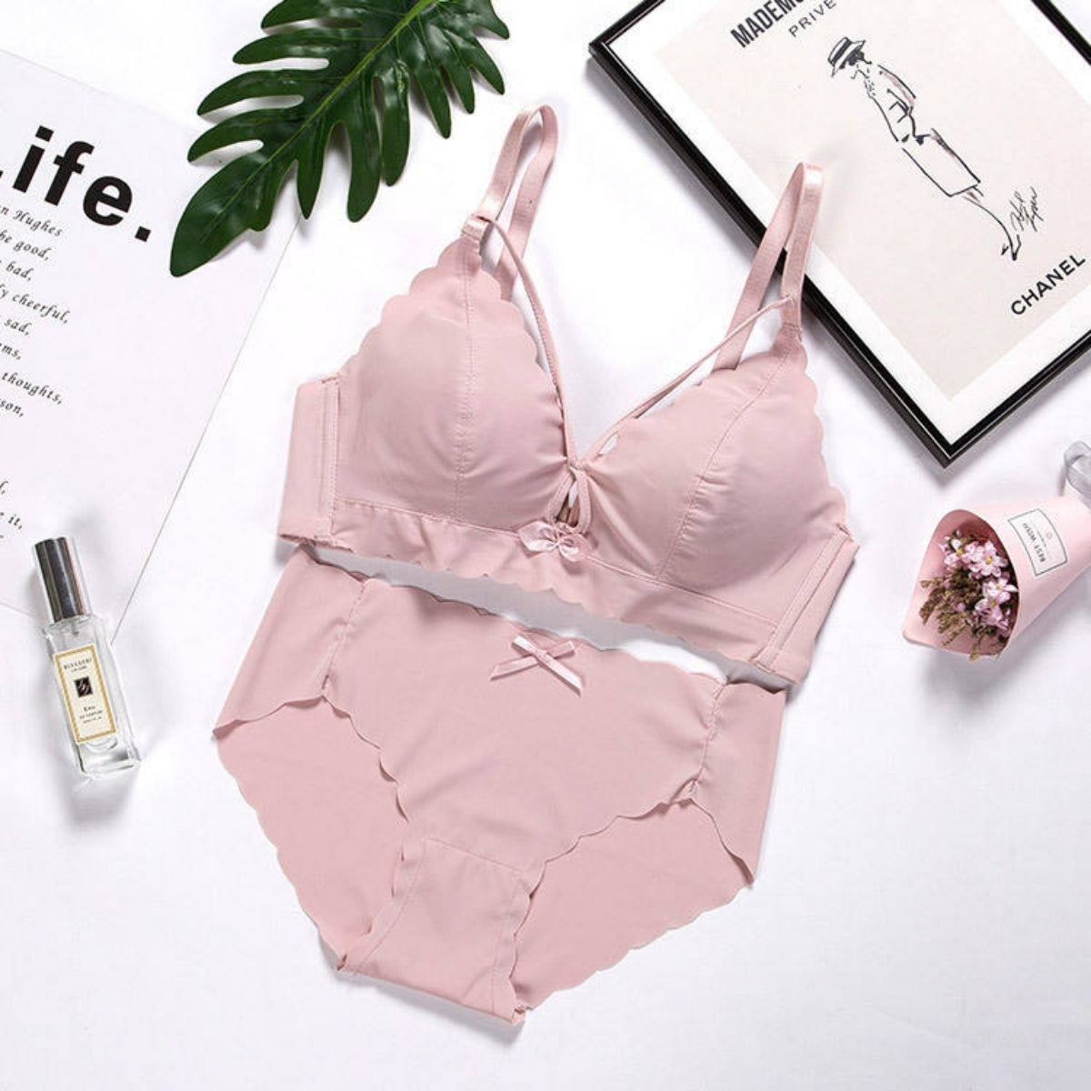 (Pack of 8) Women's  Bra and Panty Lingerie Set for Women | Every Occassion |L-08