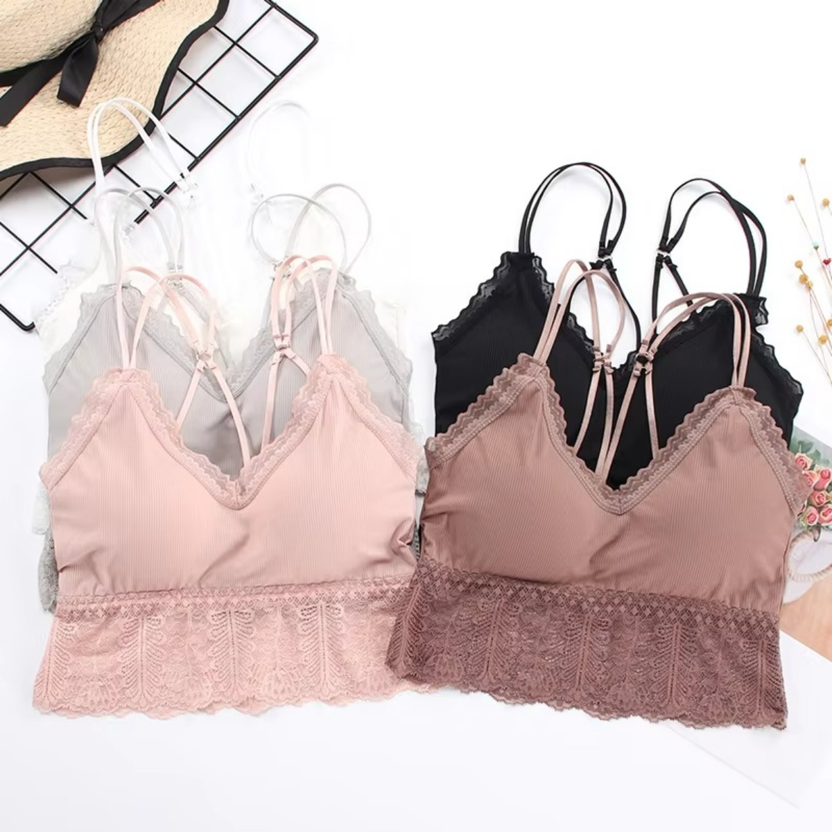 4-Pack Women’s | Trendy Bralette Collection | B-10
