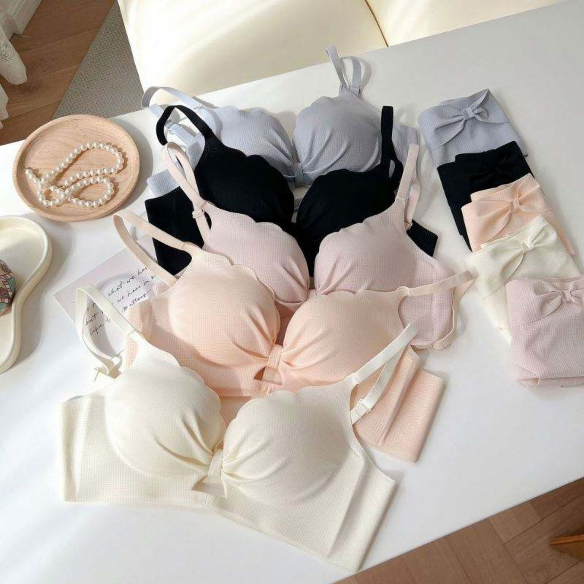 (Pack of 8) Women's  Bra and Panty Lingerie Set for Women | Every Occassion |L-09