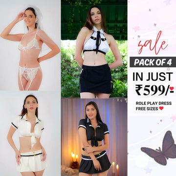 Pack of 4 Roleplay Dresses – Unleash Your Imagination! 🌟|R-05