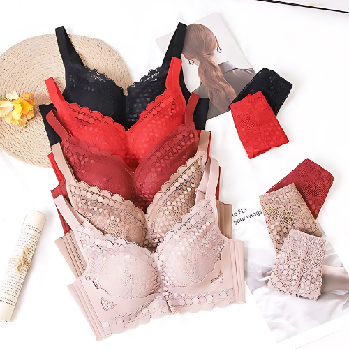 (Pack of 10) Women's Bra Panty Lingerie Set for Girl's Combo | L-55