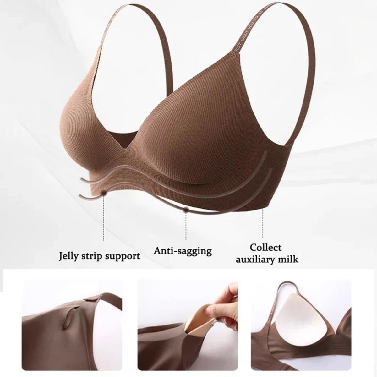 4-Pack Lightweight Push-Up Padded Bras – Comfort & Lift | PB-20