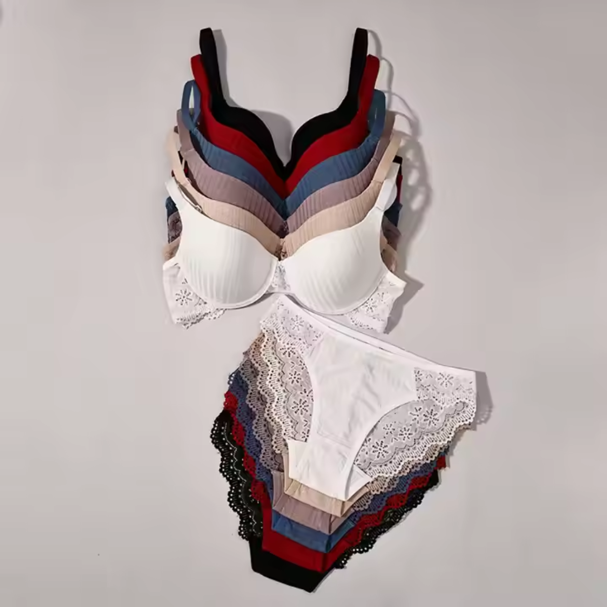 (Pack of 8) Women's  Bra Panty Lingerie Set for Girl's | BP-13