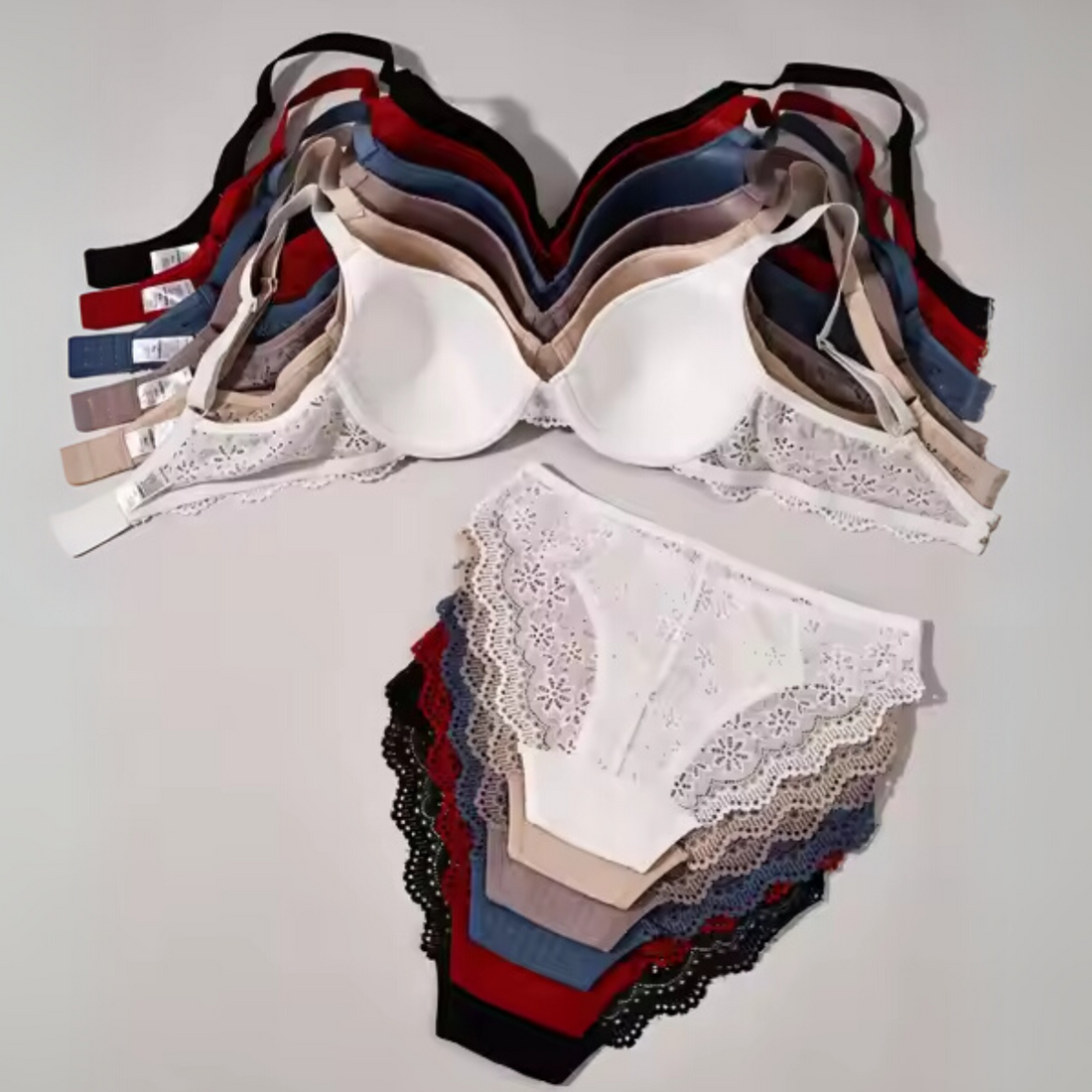 (Pack of 8) Women's  Bra Panty Lingerie Set for Girl's | BP-13