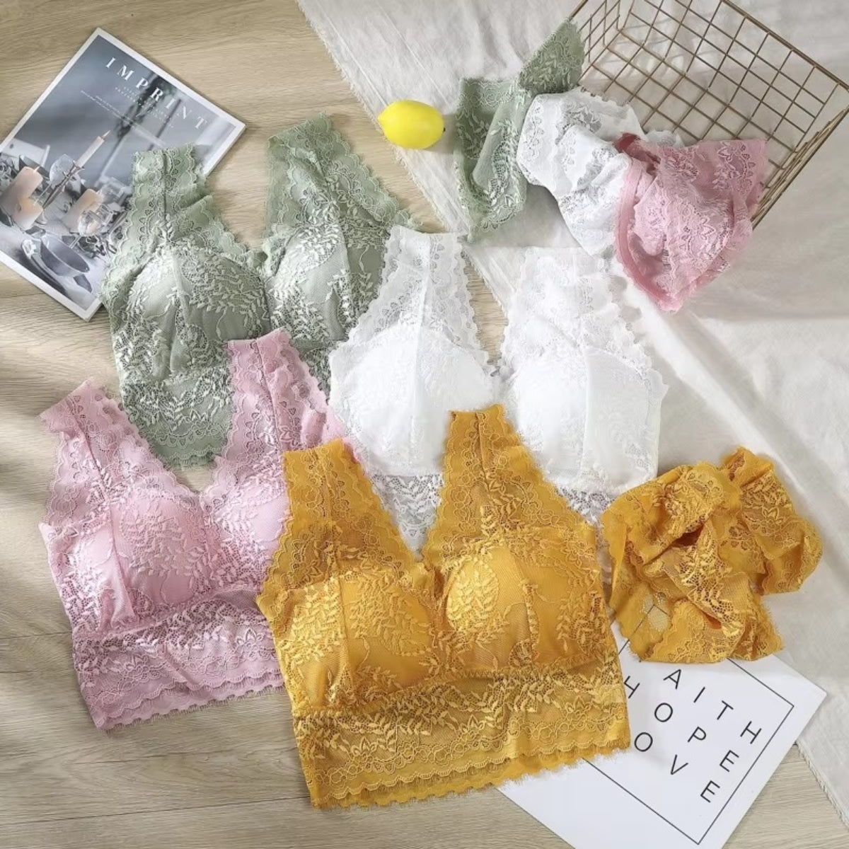 (Pack of 10) Women's  Bra Panty Lingerie Set for Girl's | L-155