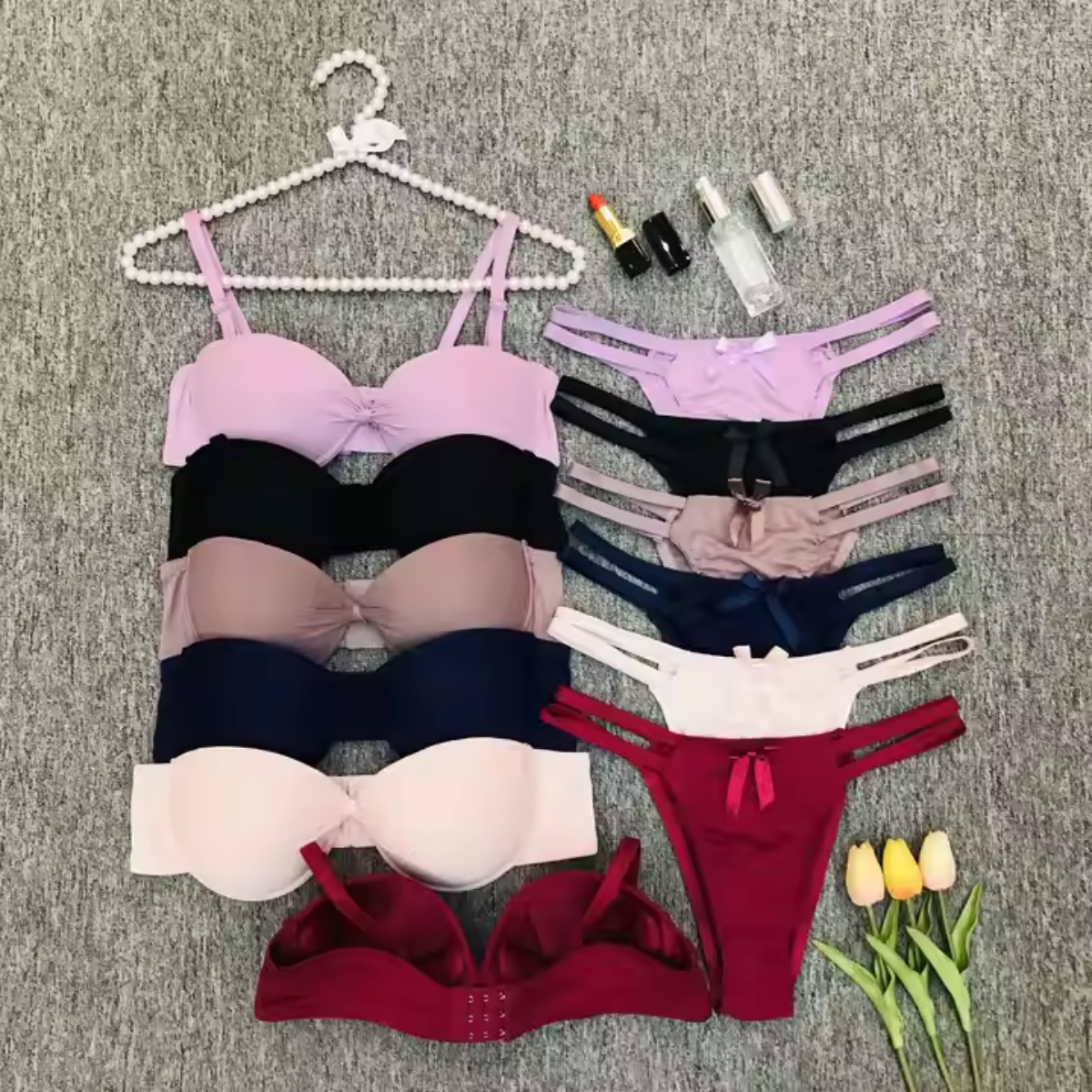 (Pack of 8) Women's  Bra Panty Lingerie Set for Girl's | BP-15