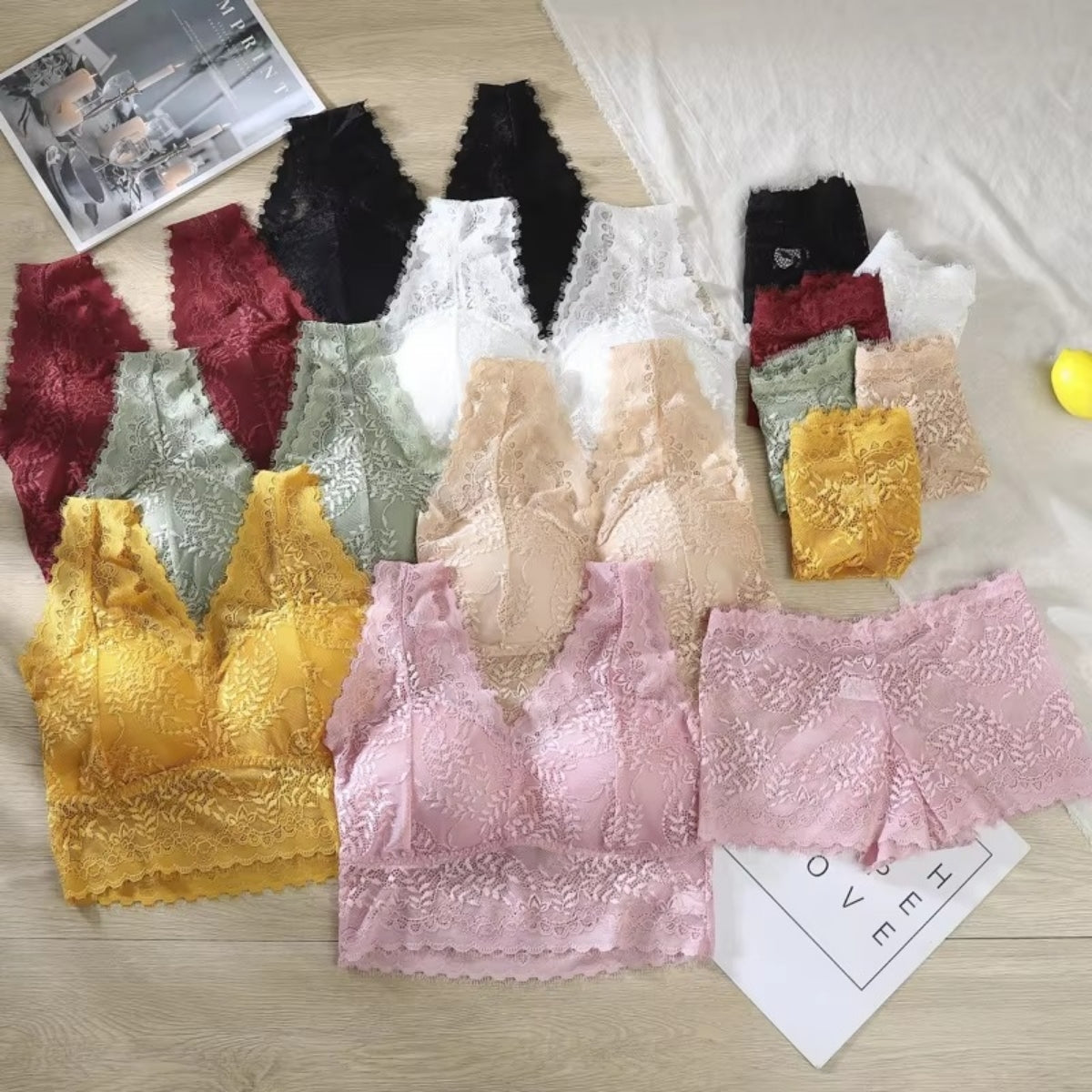 (Pack of 10) Women's  Bra Panty Lingerie Set for Girl's | L-155