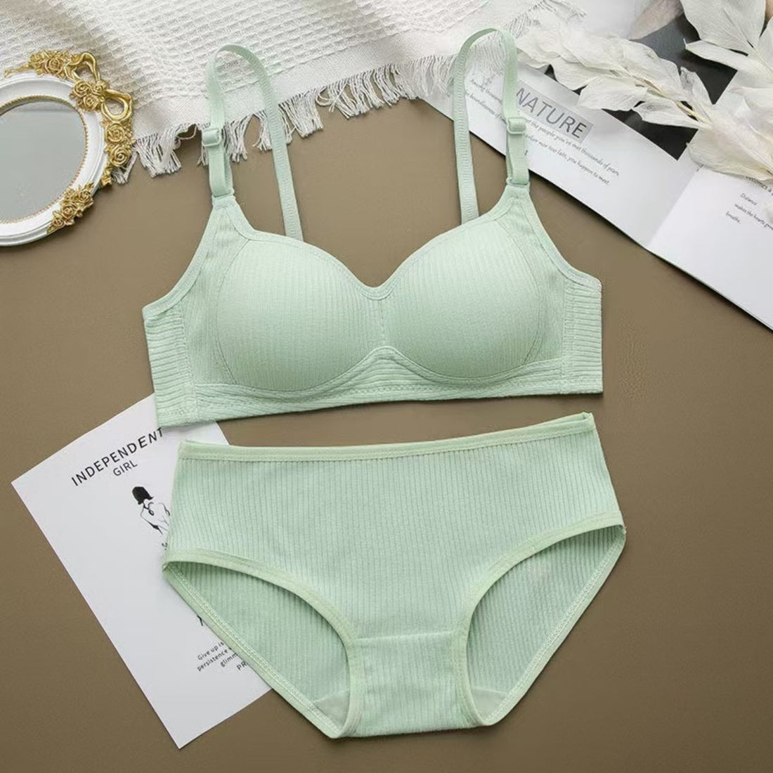 (Pack of 8) Women's Bra Panty Lingerie Set for Girl's Combo  | L-32