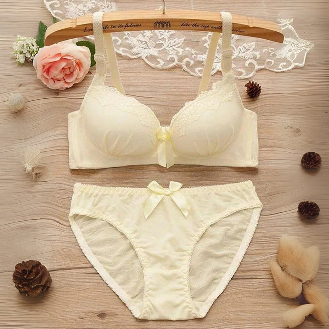 (Pack of 8) Women's  Bra Panty Lingerie Set for Girl's Combo | L-01