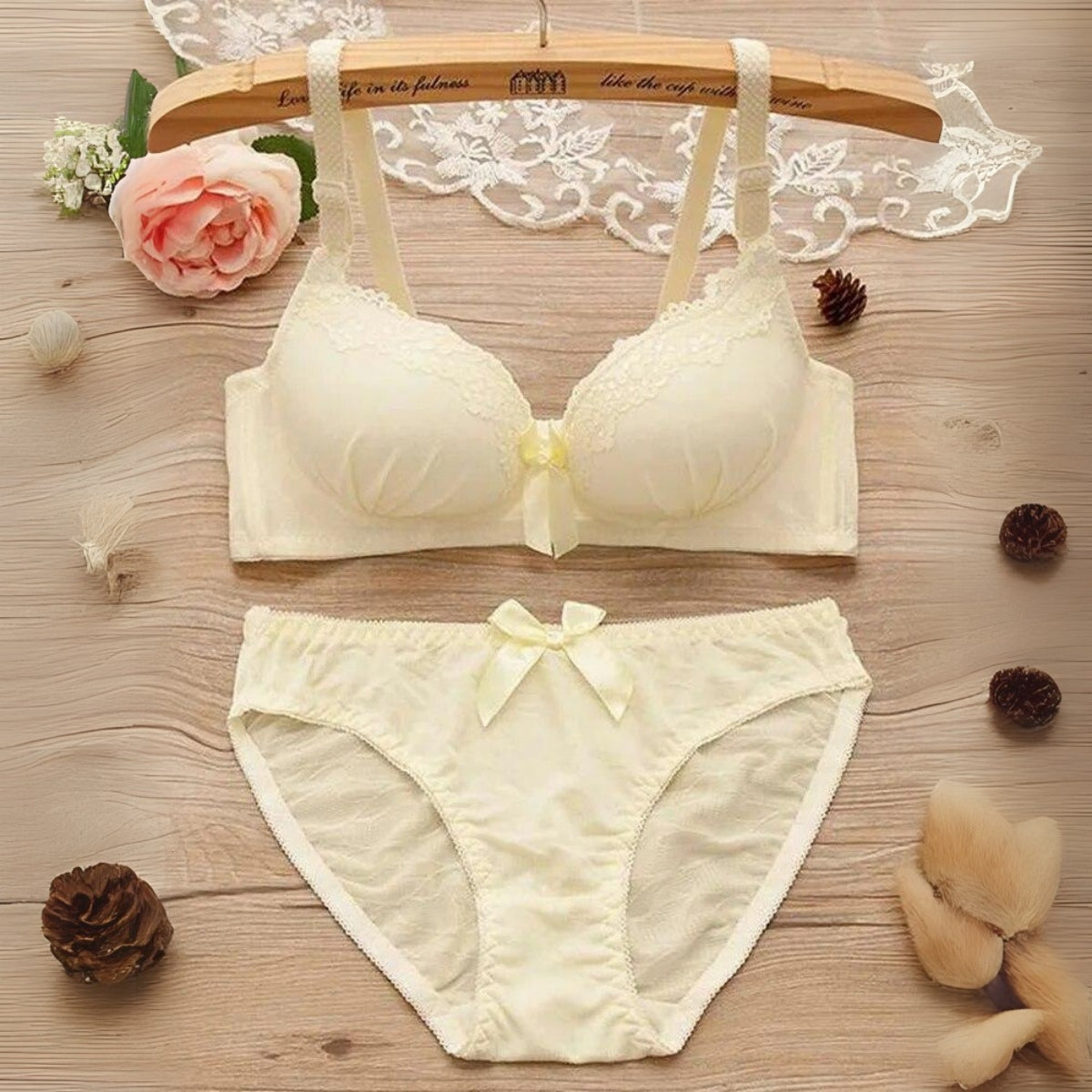 (Pack of 8) Women's  Bra Panty Lingerie Set for Girl's Combo | L-01