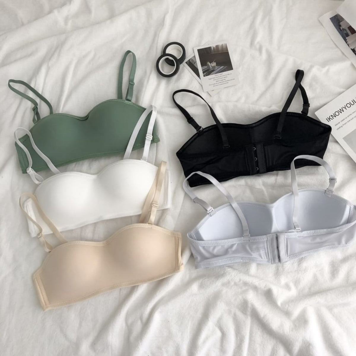 4-Pack Premium Quality Strapless Bra – Ultimate Comfort & Support | SB -18