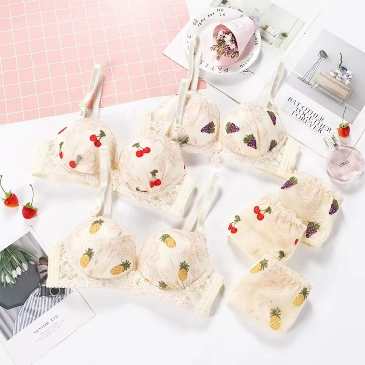 (Pack of 10) Women's  Bra Panty Lingerie Set for Girl's| L-157