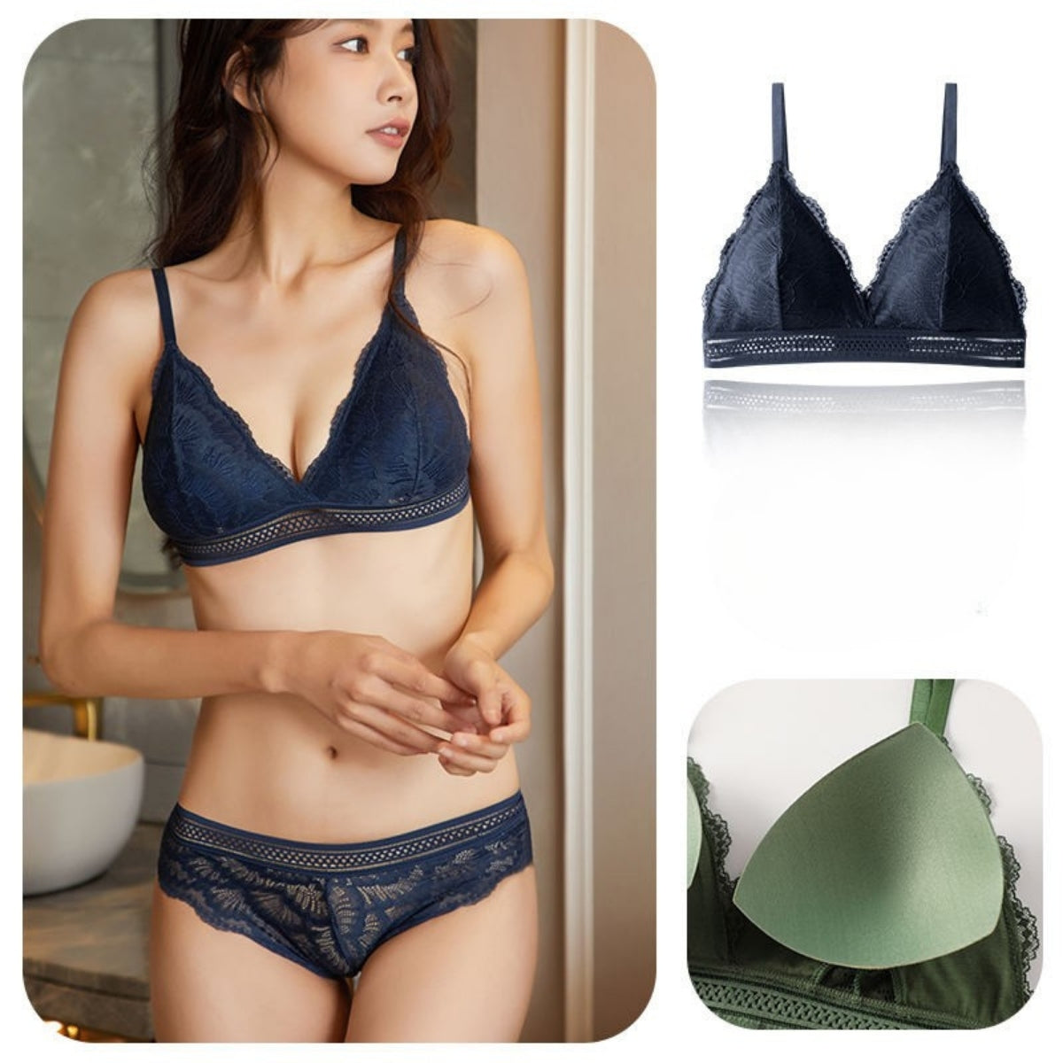 (Pack of 8) Women's  Bra and Panty Lingerie Set for Women | Every Occassion |L-012