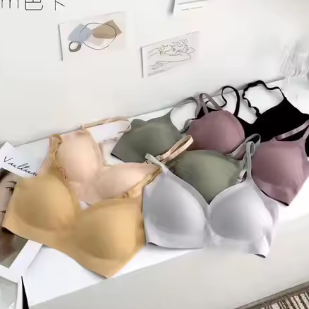 (Pack of 8) Women's  Bra Panty Lingerie Set for Girl's | BP-16