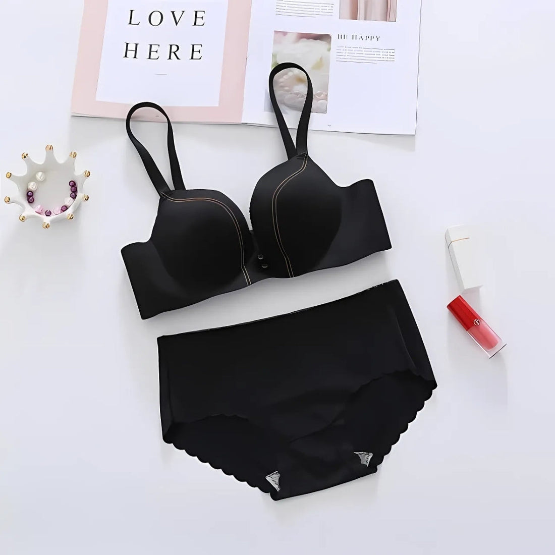 (Pack of 8) Women's  Bra Panty Lingerie Set for Girl's Combo | L-14