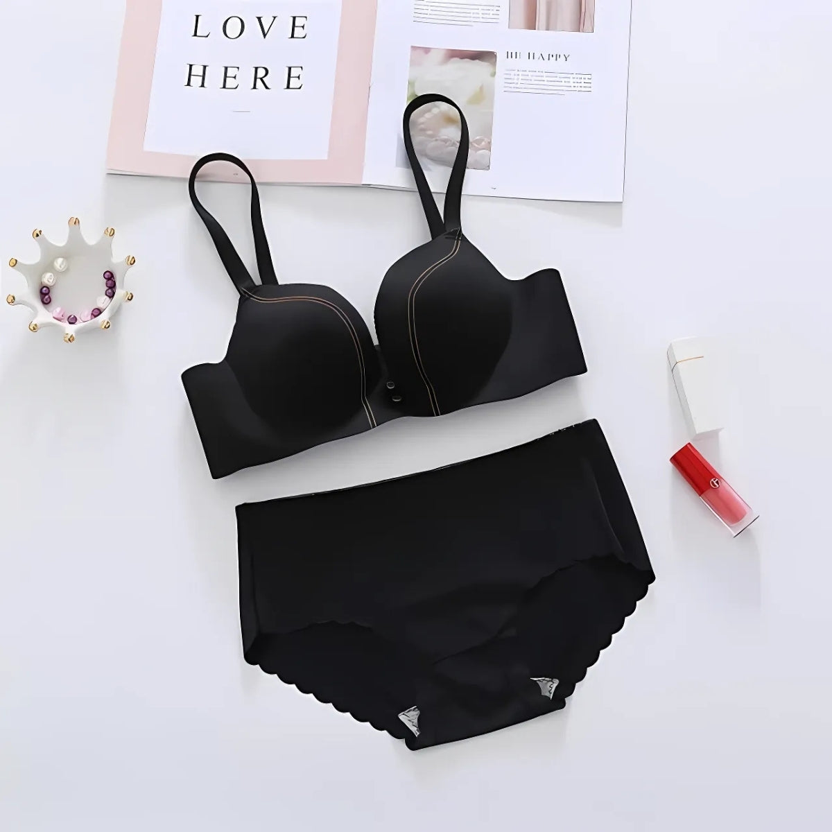 (Pack of 8) Women's  Bra Panty Lingerie Set for Girl's Combo | L-14