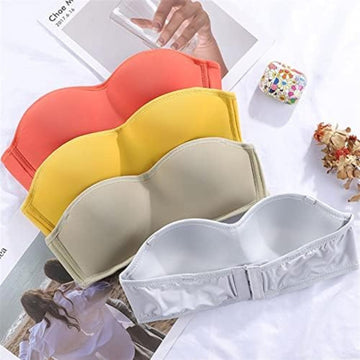 4-Pack Premium Quality Strapless Bra – Ultimate Comfort & Support | SB -17