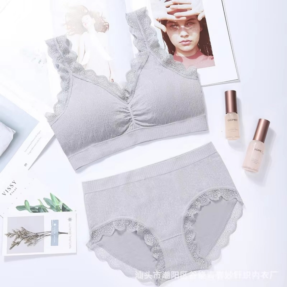 (Pack of 10) Women's  Bra Panty Lingerie Set for Girl's | L-143