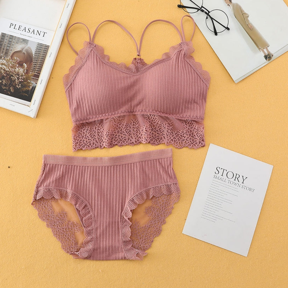 (Pack of 8) Women's  Bra and Panty Lingerie Set for Women | Every Occassion |L-013