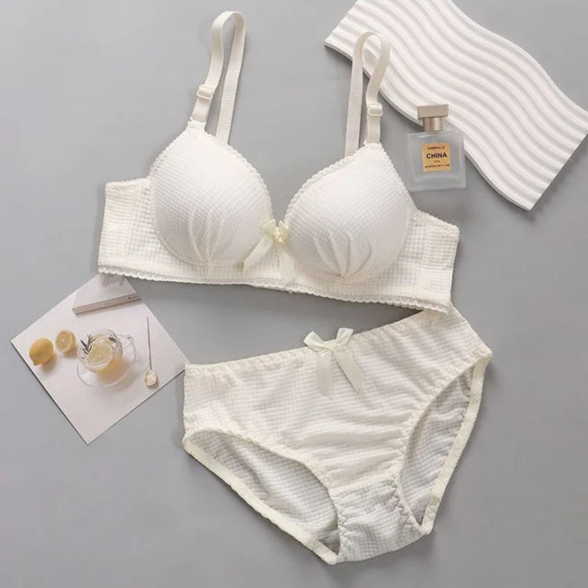 (Pack of 8) Women's Bra Panty Lingerie Set for Girl's Combo  | L-15