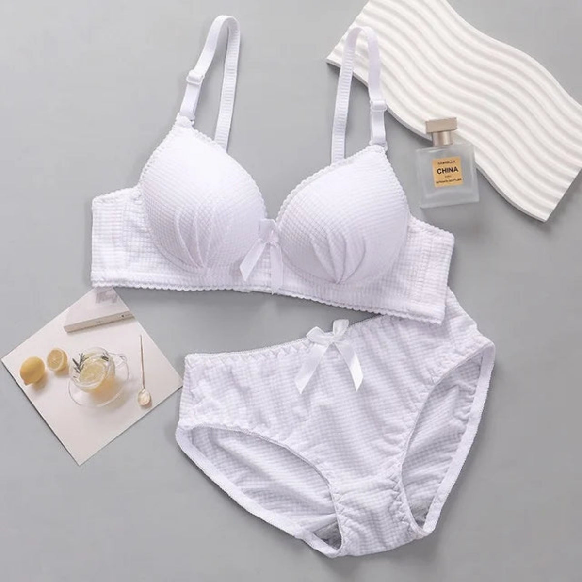 (Pack of 8) Women's Bra Panty Lingerie Set for Girl's Combo  | L-15