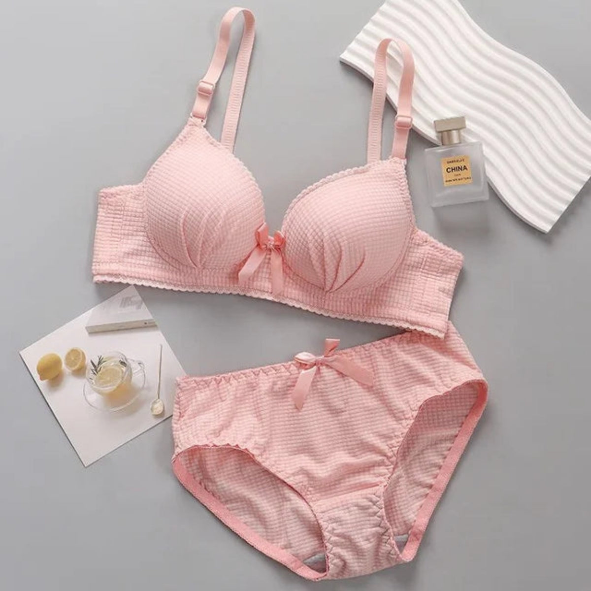 (Pack of 8) Women's Bra Panty Lingerie Set for Girl's Combo  | L-15