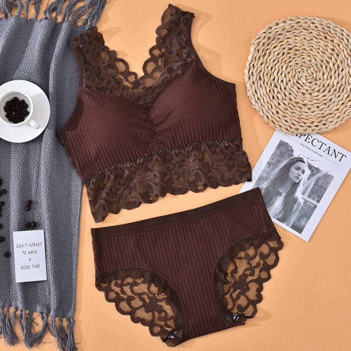 (Pack of 8) Women's  Bra and Panty Lingerie Set for Women | Every Occassion |L-014