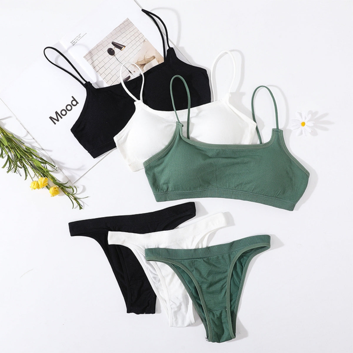 (Pack of 10) Women's  Bra Panty Lingerie Set for Girl's Combo -by Zivina| L-96