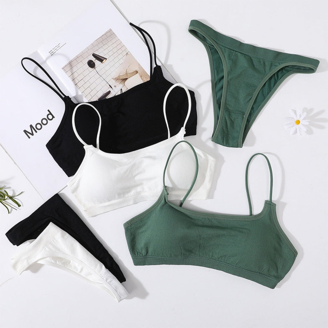 (Pack of 10) Women's  Bra Panty Lingerie Set for Girl's Combo -by Zivina| L-96