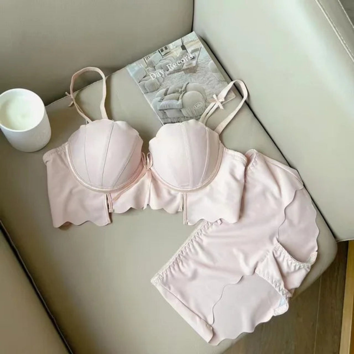 (Pack of 8) Women's  Bra Panty Lingerie Set for Girl's Combo | L-16