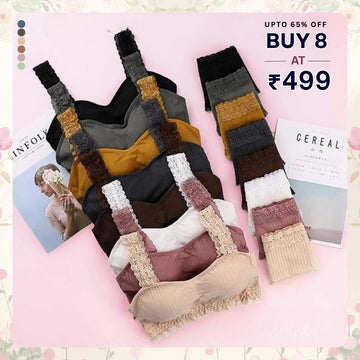 (Pack of 8 )Soft Touch – Cotton Comfort Lingerie Pack| Stylish, Comfortable & Affordable | LP-09