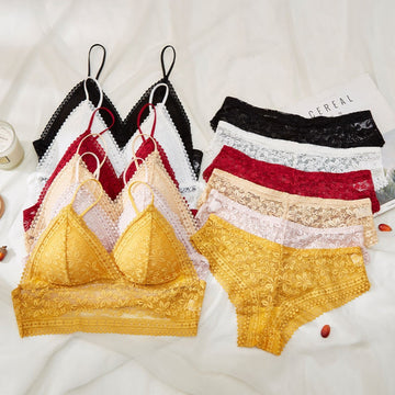 Pack of 10 | Women's Bra Panty Lingerie Set for Girl's Combo | L-100