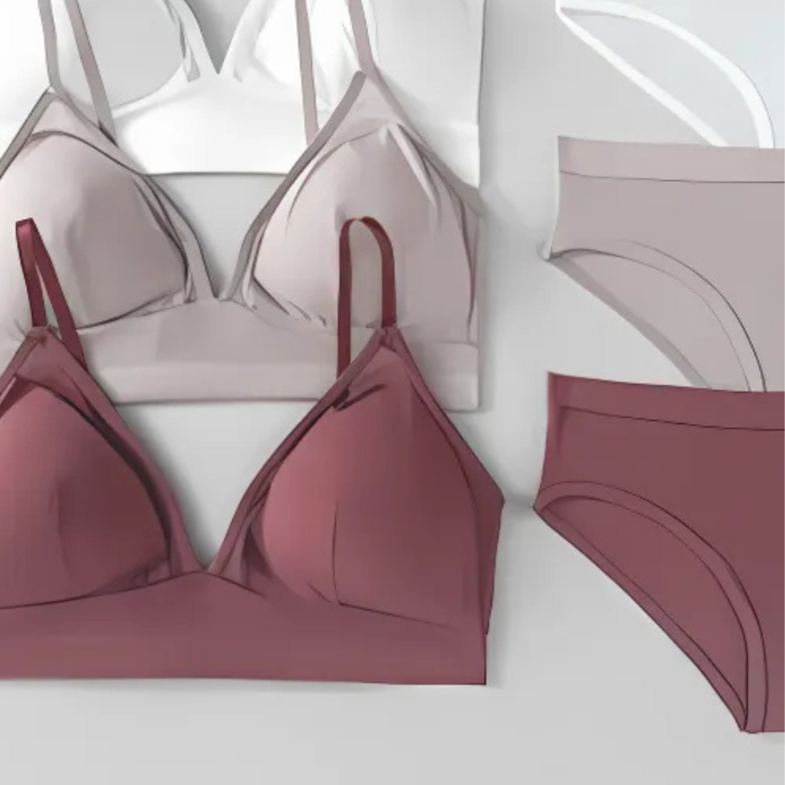 (Pack of 8) Women's  Bra Panty Lingerie Set for Girl's | BP-18