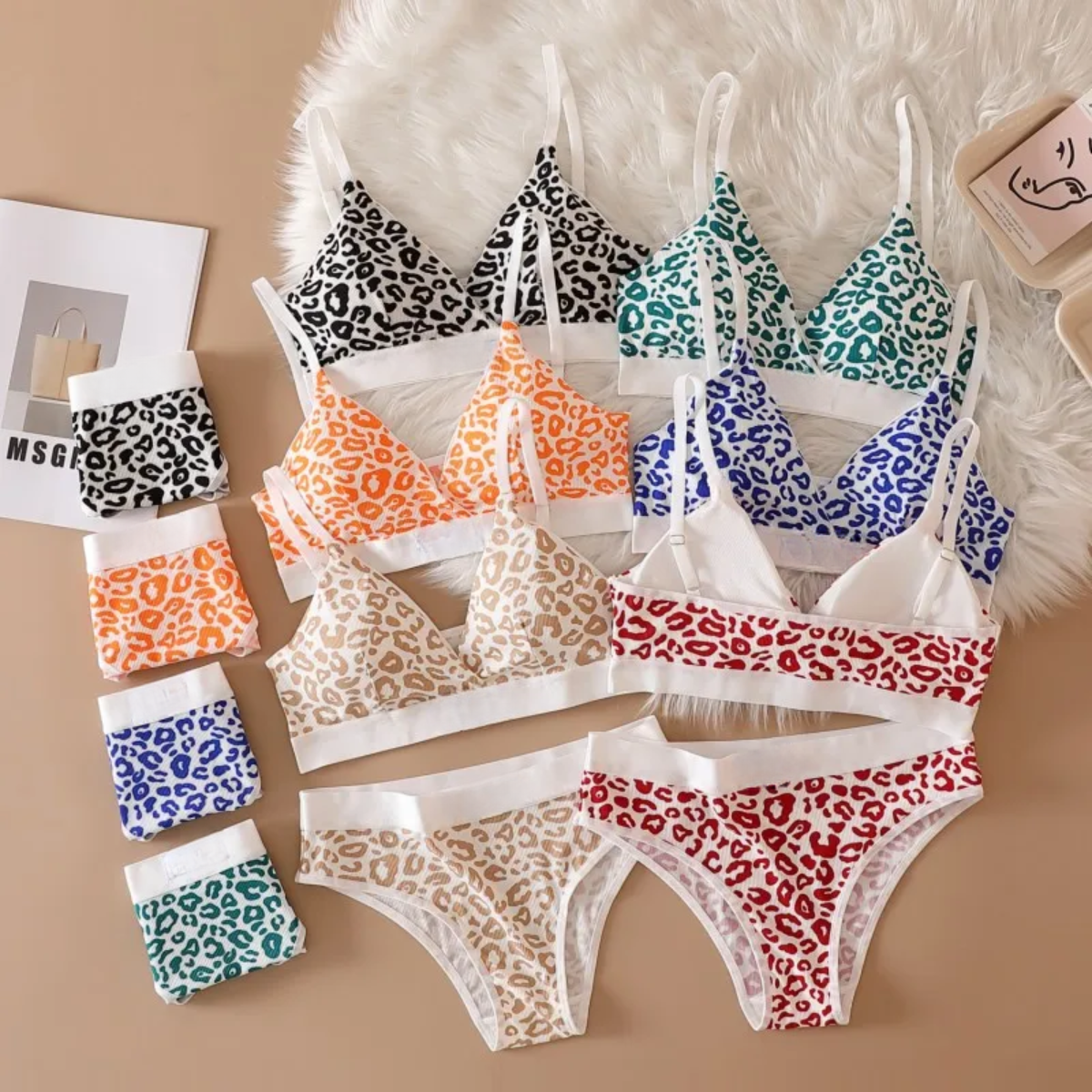 (Pack of 8) Women's  Bra Panty Lingerie Set for Girl's | BP-20