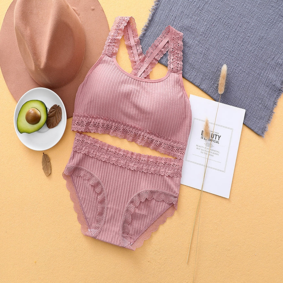 (Pack of 8) Women's  Bra and Panty Lingerie Set for Women | Every Occassion |L-015