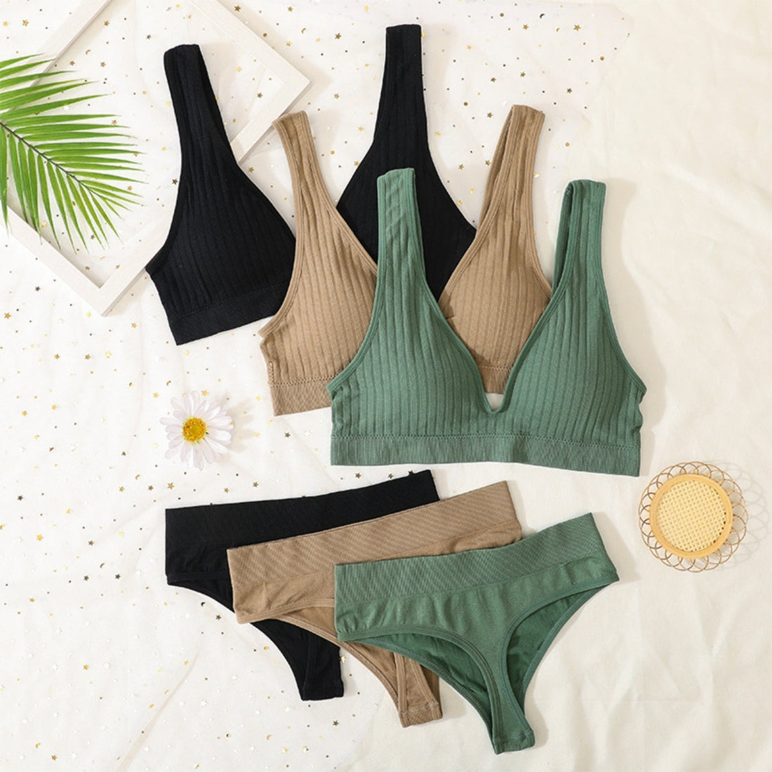 (Pack of 10) Women's Bra Panty Lingerie Set for Girl's Combo -by Zivina | L-97