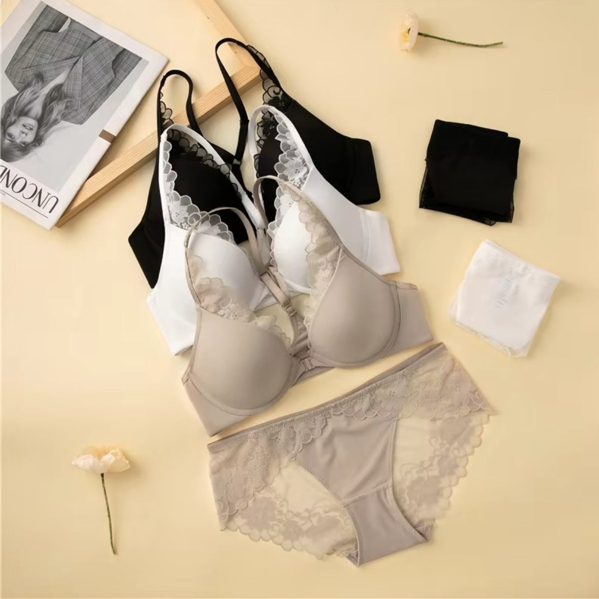 (Pack of 10) Women's Bra Panty Lingerie Set for Girl's | L-162