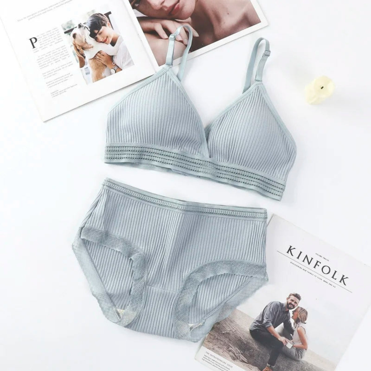 (Pack of 8) Women's  Bra Panty Lingerie Set for Girl's Combo | L-18