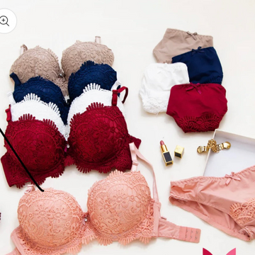 (Pack of 10) Women's  Bra Panty Lingerie Set for Girl's Combo | L-85