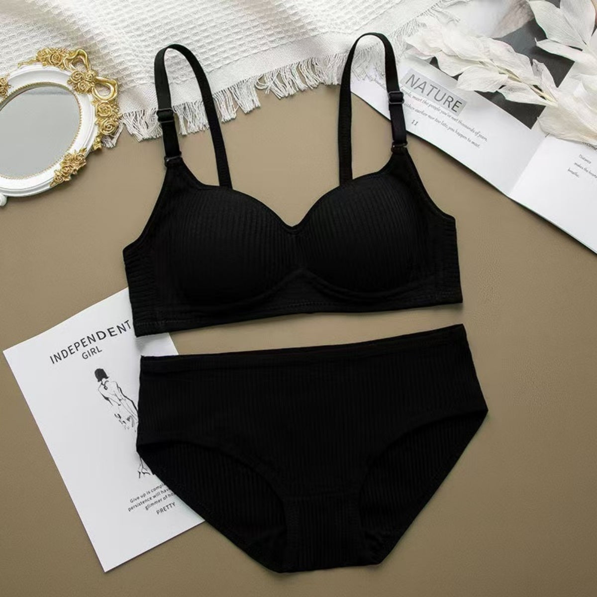 (Pack of 8) Women's Bra Panty Lingerie Set for Girl's Combo  | L-32