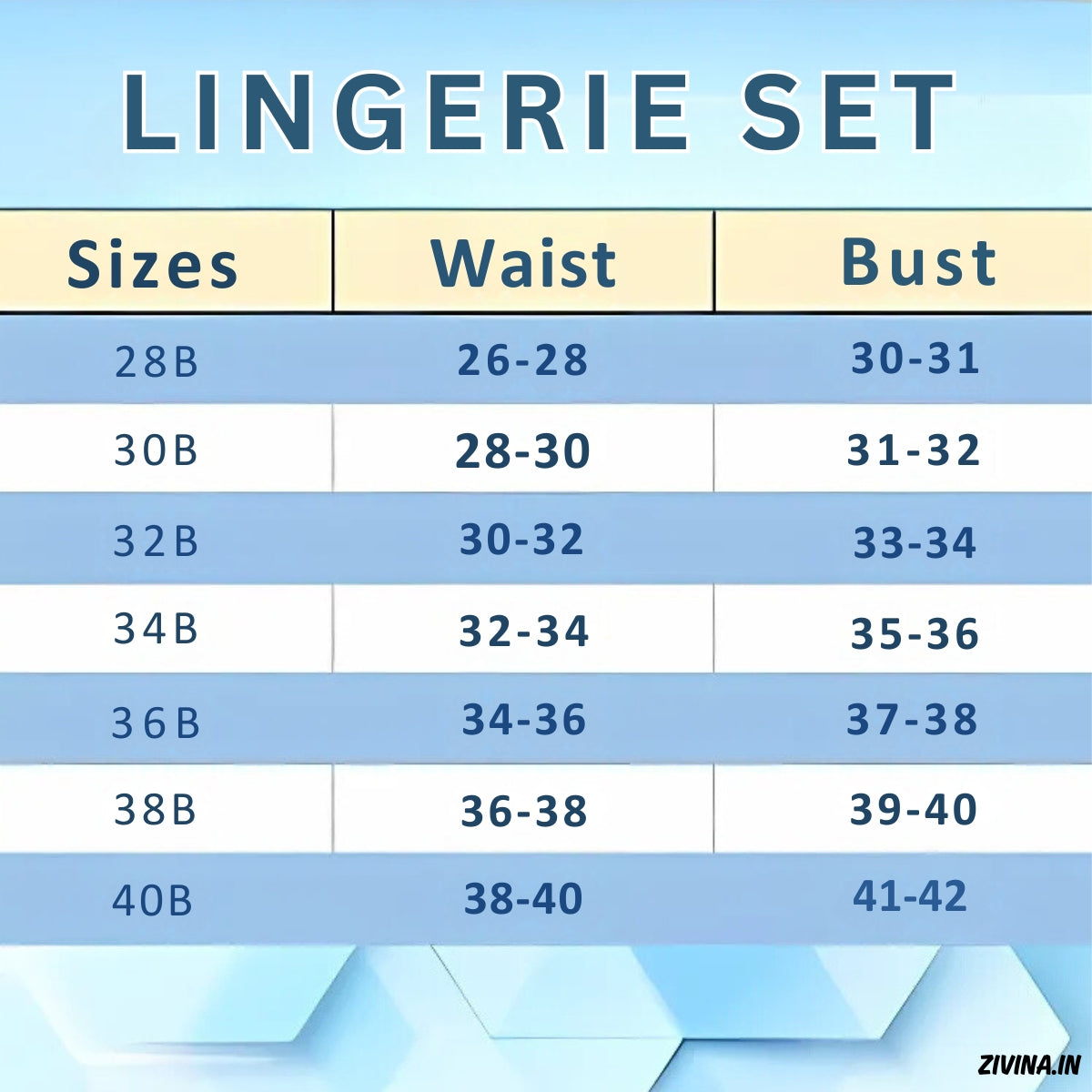 (Pack of 8) Women's Bra Panty Lingerie Set for Girl's Combo  | L-06