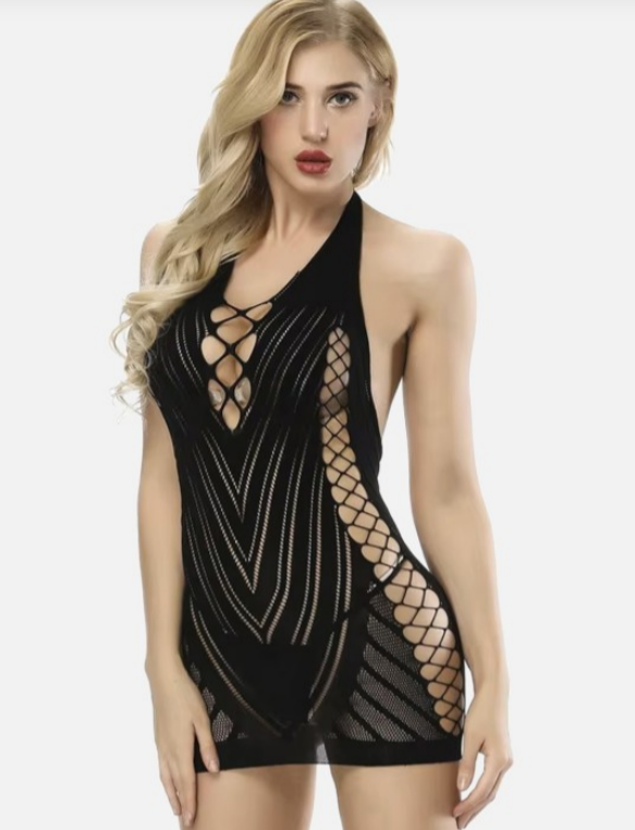 Seductive Fishnet Bodysuit with Stretch Fit | RD-38