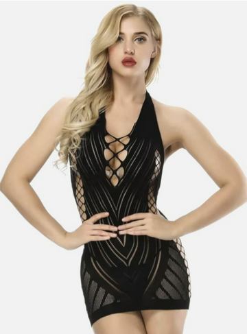 Seductive Fishnet Bodysuit with Stretch Fit | RD-38