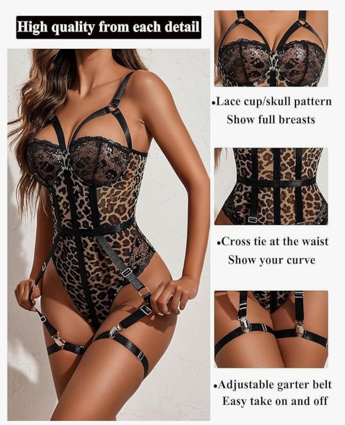 Pink Obsession Garter Set & Bodysuit | RD-40