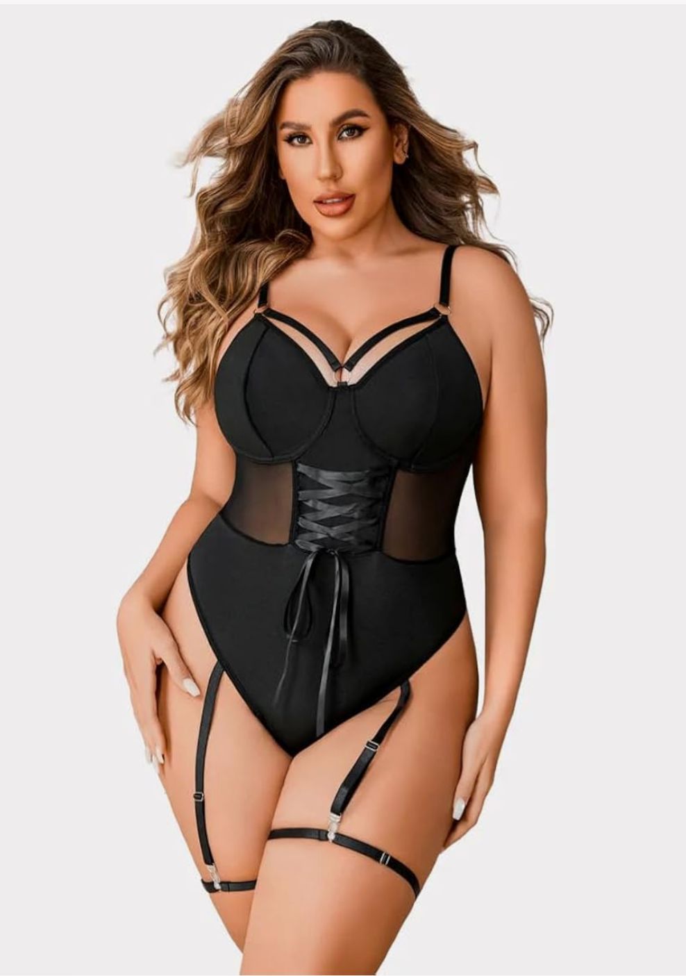 Fatal Attraction Strappy Bodysuit 🖤🔥 | RD-46