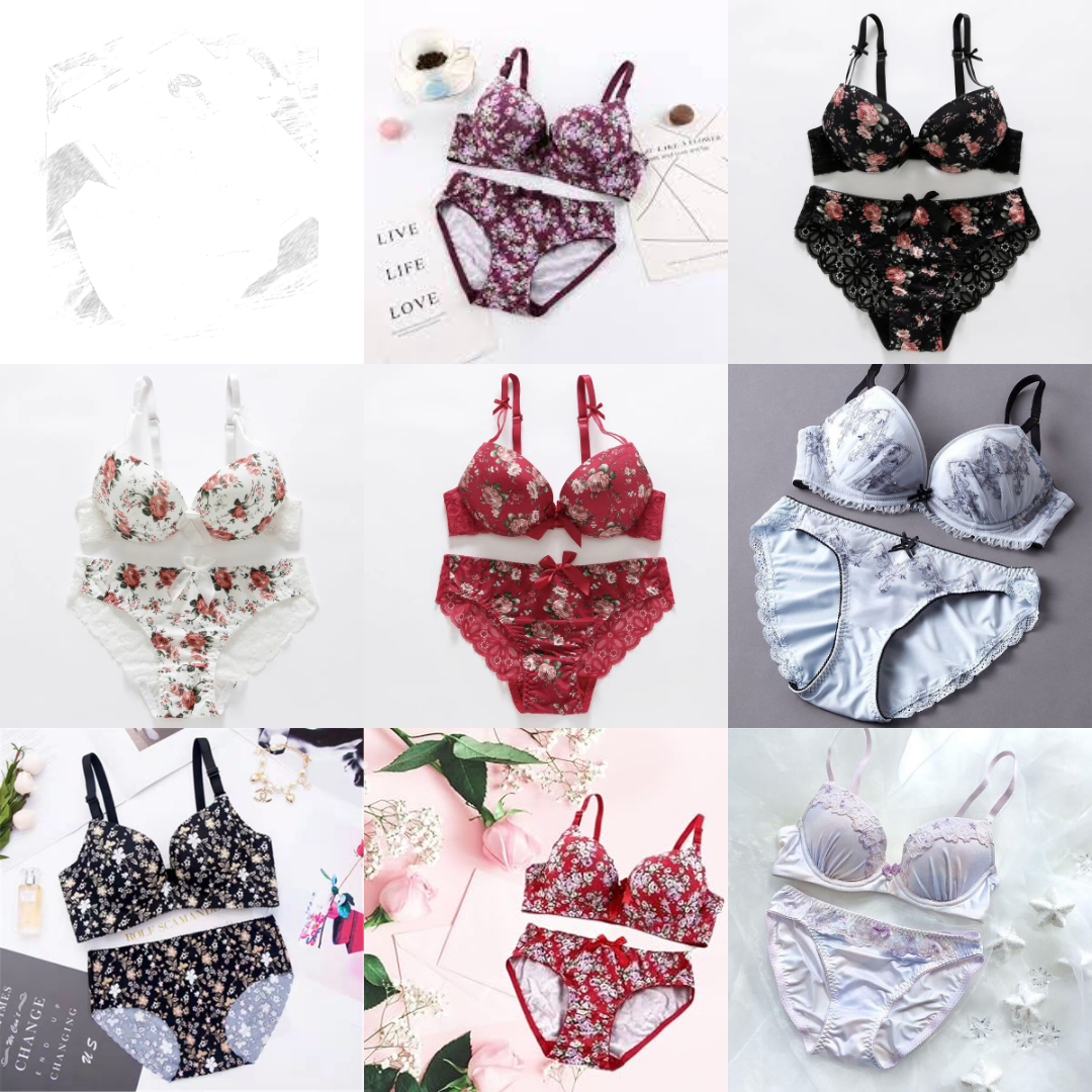 8-Pack Bra & panties Set imported